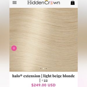 halo® extension | light beige blonde | #22 NWOT